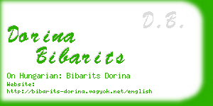 dorina bibarits business card